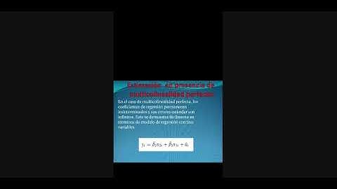 FLEXIBILIZACIÓN DE LOS SUPUESTOS DEL MODELO CLÁSICO Capítulo 10"Multicolinealidad"