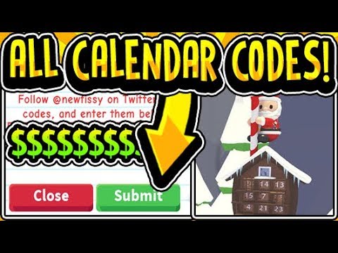 All New Adopt Me Advent Calendar Update Codes 2019 Adopt Me Calendar Update Roblox Youtube - calendar adopt me roblox