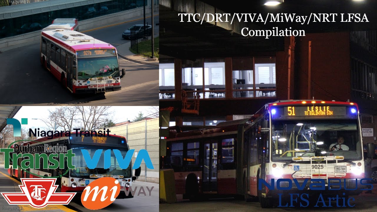 [TTC, DRT, NRT, VIVA, MiWay] Novabus LFSA Compilation | January 25 ...