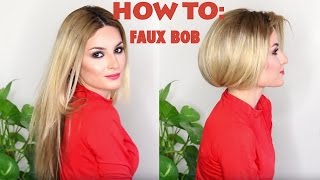 How to fake short hair (faux bob)!