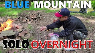 Solo Overnight Adventure Camping in the Woods and Ribeye with Asparagus