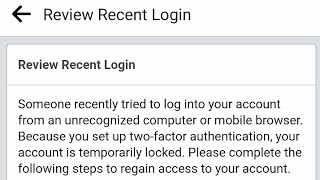 Facebook Review Recent Login Problem Solved logout of all devices and safe your fb account 2022