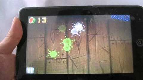Opad A9 A9 AML8726 Android 2.2 MID play Fruit Ninja