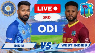 India vs West Indies 3rd  ODI Live | IND vs WI 3rd ODI Live Scores & Commentary #livescore