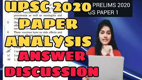 UPSC Prelims 2020 Answer Key | Question paper analysis
