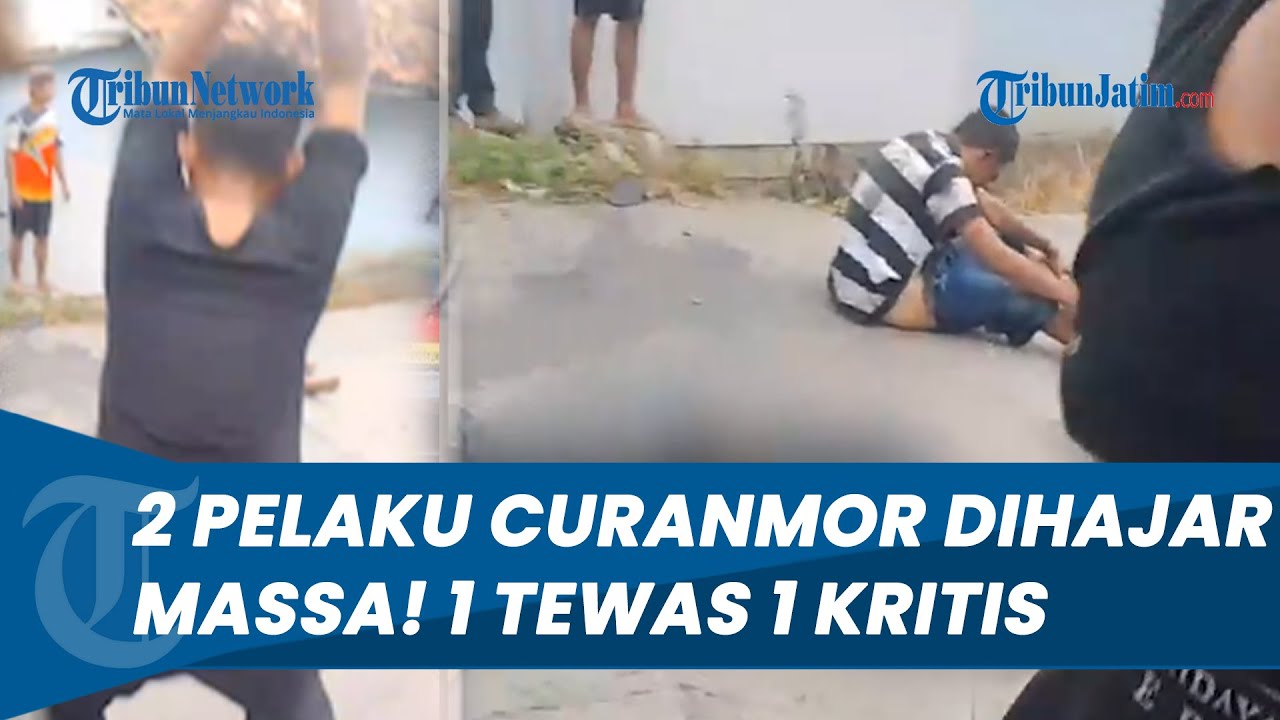 2 Pelaku Curanmor Dihajar Massa Hingga Dilindas Motor oleh Pria Berseragam PNS di Karawang