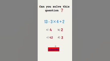 Can You Solve This question ?. #stimesclasses  math short video