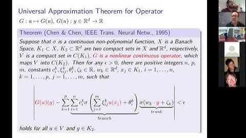 George Karniadakis - Approximating functions, functionals and operators using DNNs