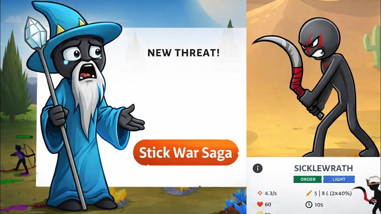 Stick War Saga Play ☠️ Sicklewrath 😱 💀