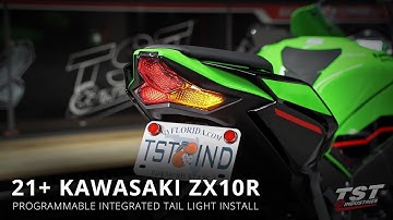 How to install a Programmable Integrated Tail Light on a 2021+ Kawasaki ZX10R by TST Industries