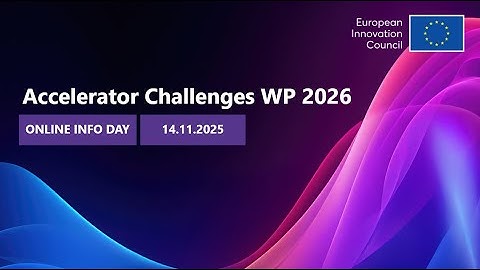 Info Day: Accelerator Challenges
