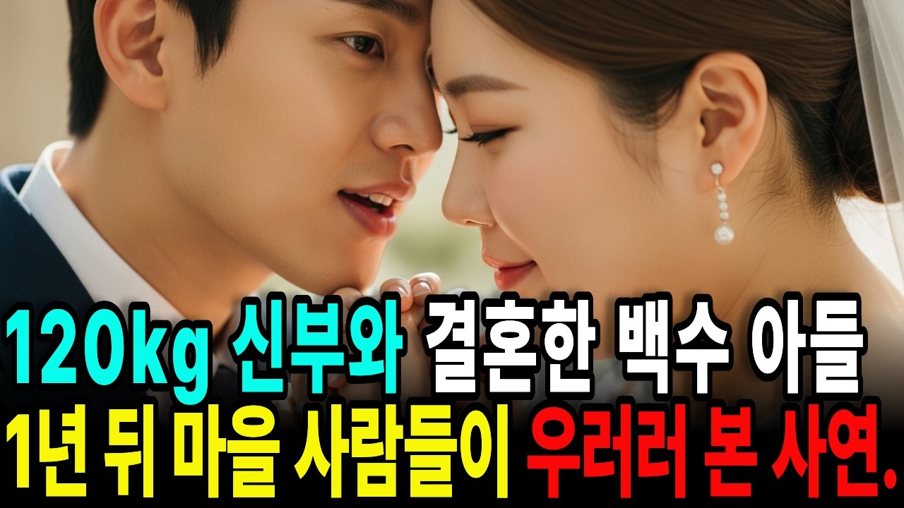 120kg 신부와 결혼한 백수 아들, 1년 뒤 마을 사람들이 우러러 본 사연/#복덩이며느리 #고부갈등 #외모지상주의 #재활의기적 #천재부부  #휴먼드라마#오디오북#결혼이야기