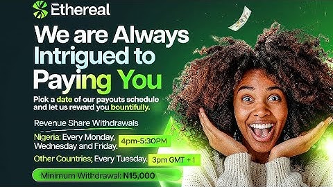 HOW TO PLACE A WITHDRAWAL AND SUCCESSFULLY GET CREDITED TO YOU ACCOUNT ON ETHEREAL #ethereal