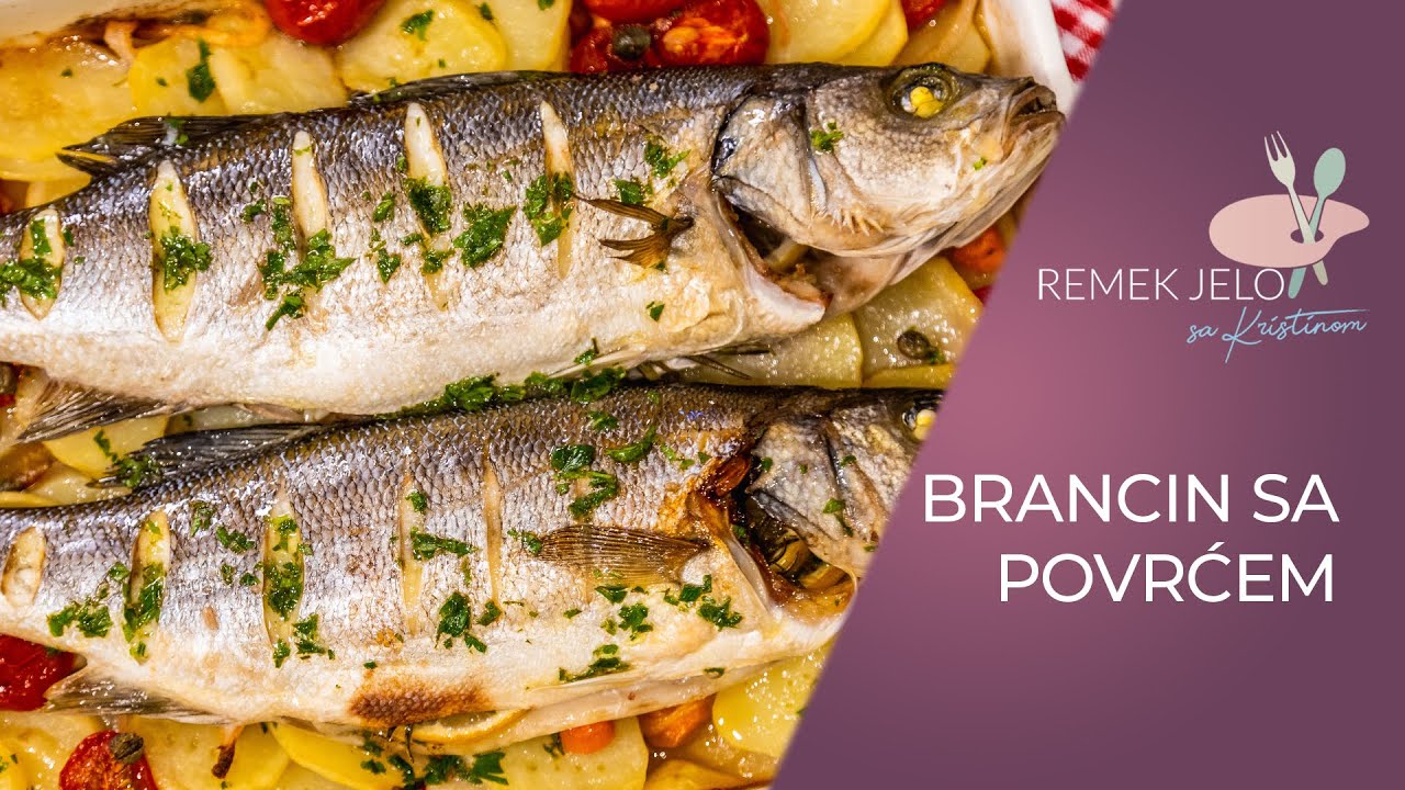BRANCIN SA POVRCEM // @Remek Jelo (2020)// SEA BASS WITH VEGETABLES AND SPICES // DELICIOUS FISH