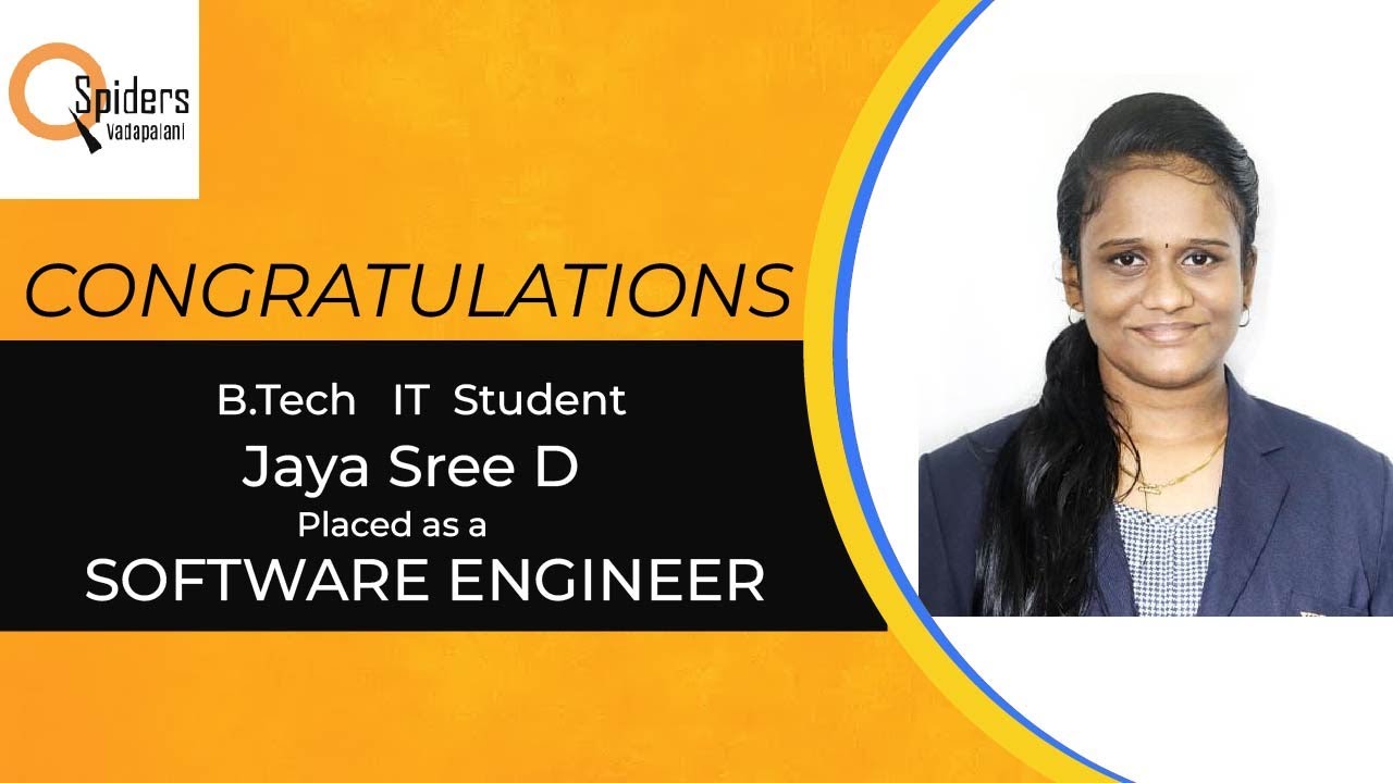 Student Placement Journey as Java Developer | QSpiders | Chennai ...