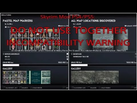 Skyrim Mod PS4/PS5: INCOMPATIBILITY WARNING - PASTEL MAP MARKERS & ALL ...