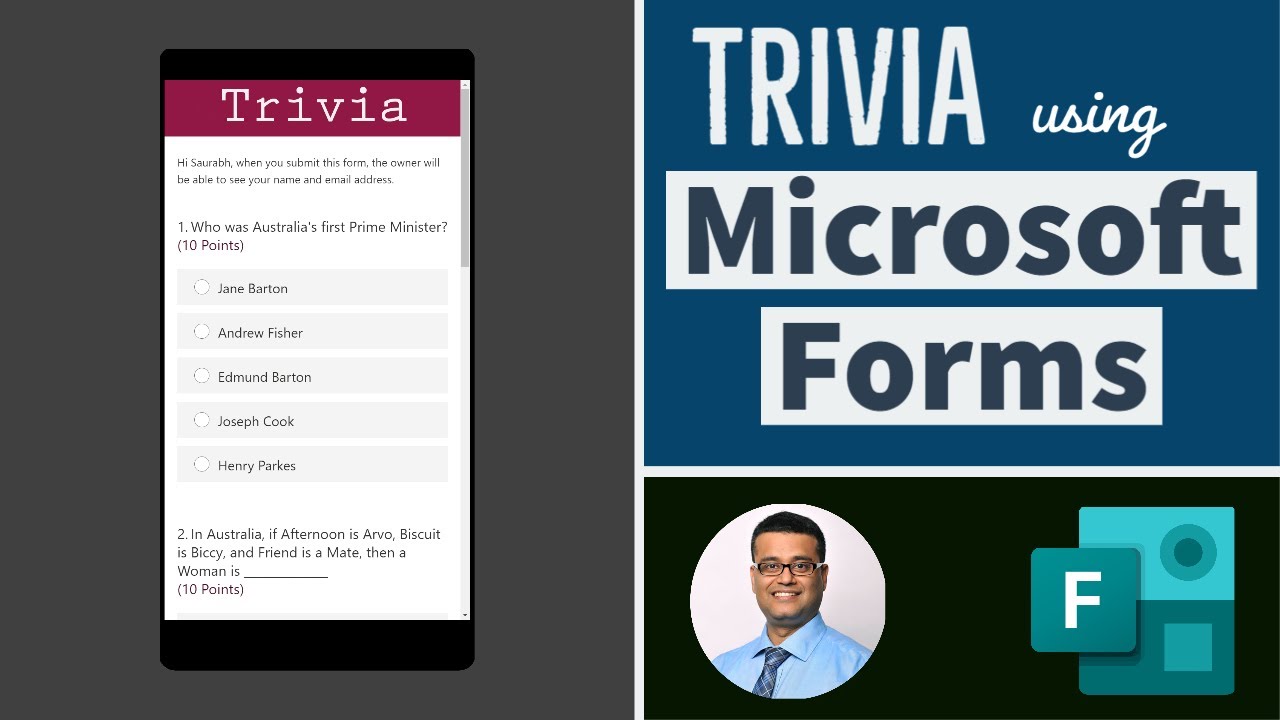 Creating Trivia using Microsoft Forms - YouTube
