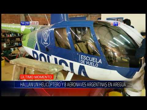 Hallan helicóptero del Ministerio de Seguridad bonaerense en hangar de Paraguay