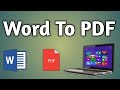Laptop Par Word To PDF Converter | Word File Ko PDF Mein Kaise Banaye