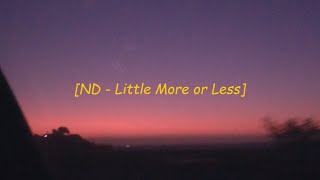 ND - Little More or Less (feat. Sven Engelbrecht)