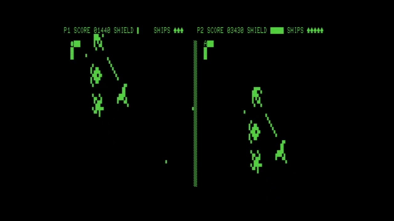 Space Chase [release 1.10 111016](Commodore CBM-II). Score: 2 420 #commodore #shmup #retrogaming