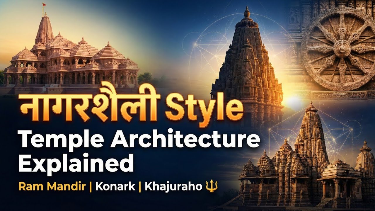 नागरशैली Style Temple Architecture Explained | Ram Mandir , Konark , Khajuraho 🔱 |  