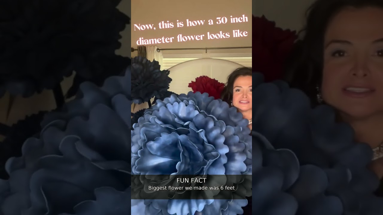 Making a 3-FOOT flower from foam! 🌺 #Shorts