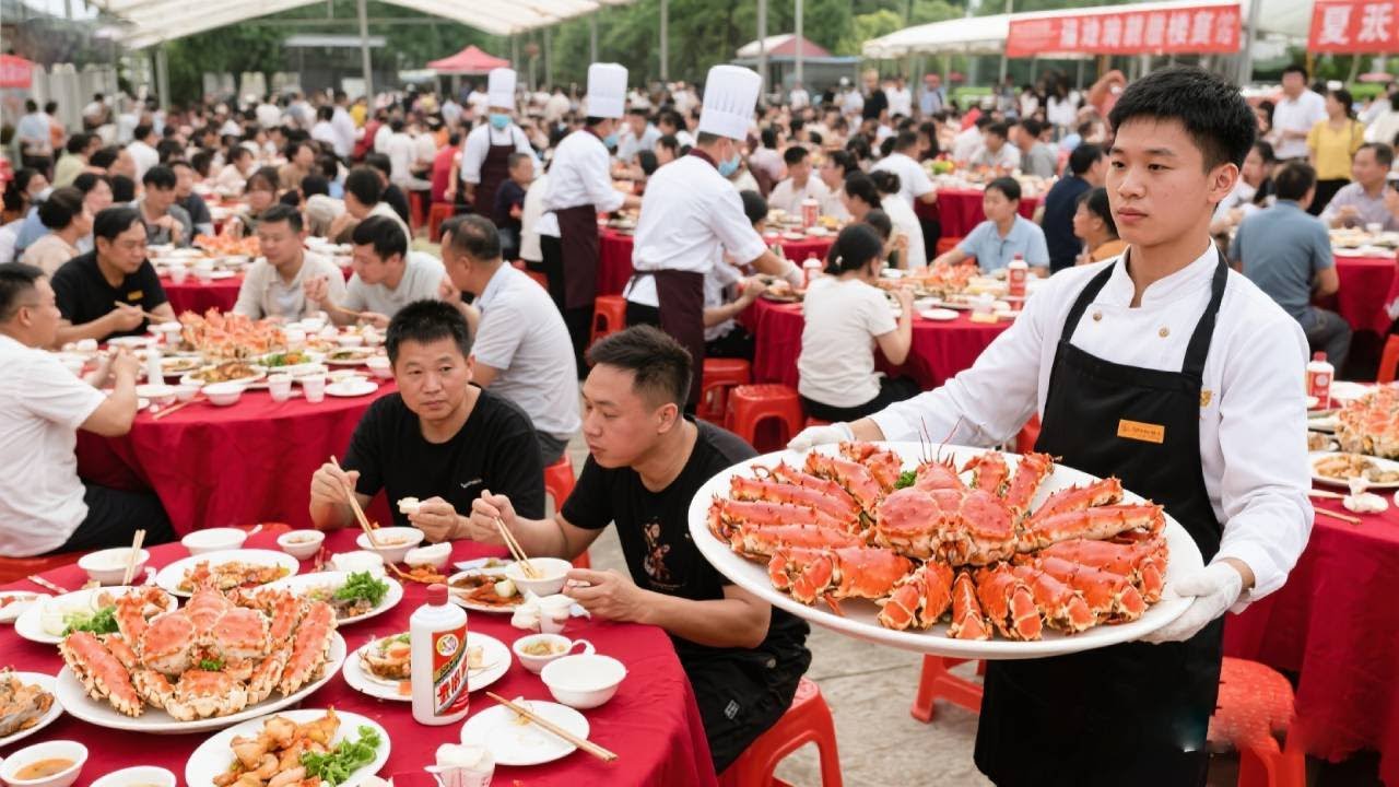 随200来福建泉州农村吃大席11888一桌，还有飞天年份茅子，吃出米其林的感觉！【我是忐忑妞】