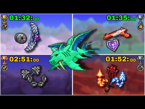 No-Hit Pre-Mech Duke Fishron, speed kill with all Class in Master Mode! | Terraria Mobile 1.4.5.8