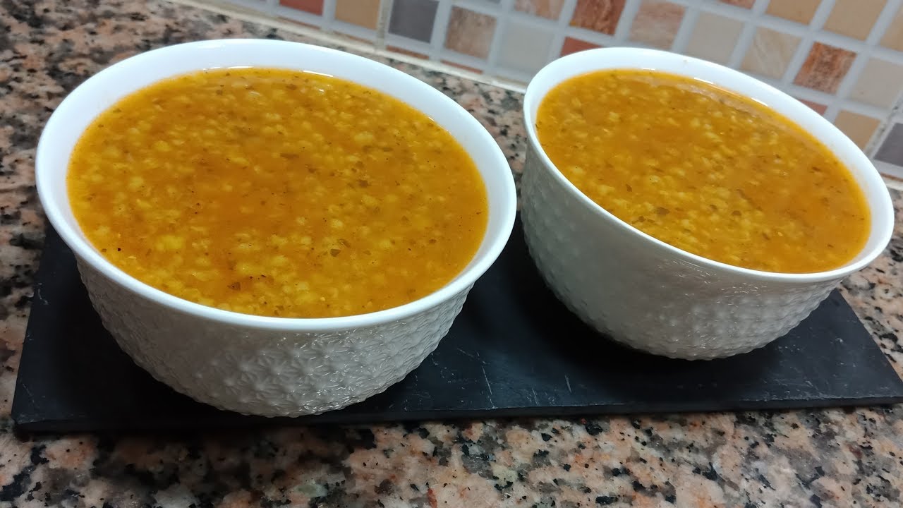 شوربة القمح الكامل (هربر) بمكونات الحريرة المغربية صحية و مذاق رائع