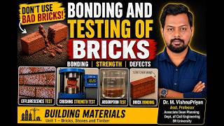 Bonding and Testing of Bricks | Building Materials | Civil Engineering