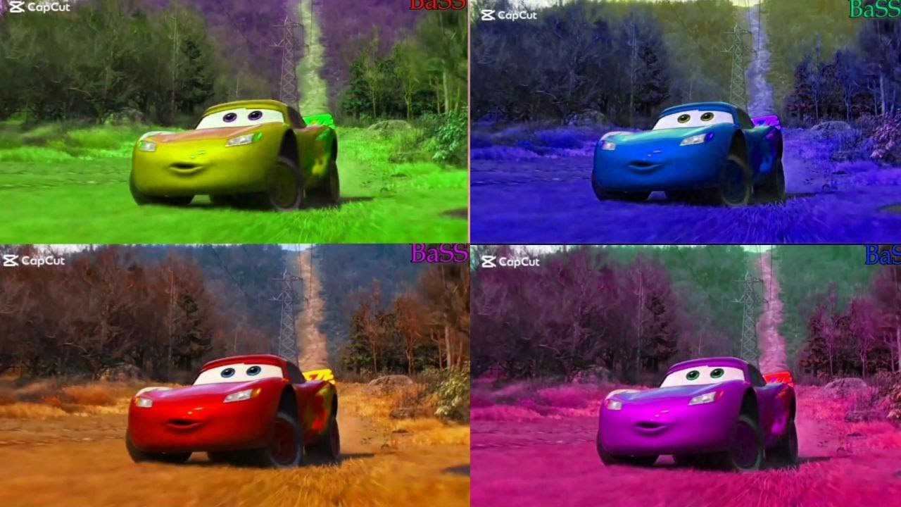 Transformation Car Color Cars Color Transformation 🔥 Lightning McQueen Edit - YouTube