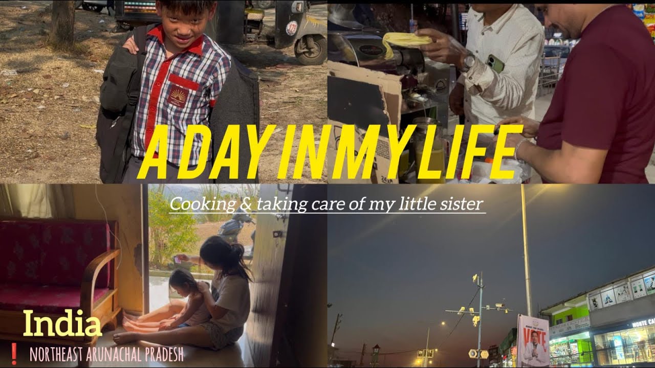 A little vlog from my simple life🍀⛰️| daily life 🌷 | cooking 🥘 | taking care of my sister 👩 