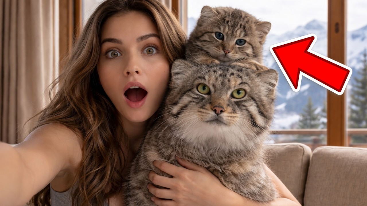 Rescuing a Tiny Manul Kitten Stuck in Danger! Emotional Rescue ️ - YouTube