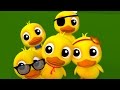 cinq petits canards riment | des chansons pour enfants | enfants rime collection