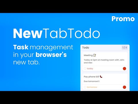 NewTabTodo video preview 2