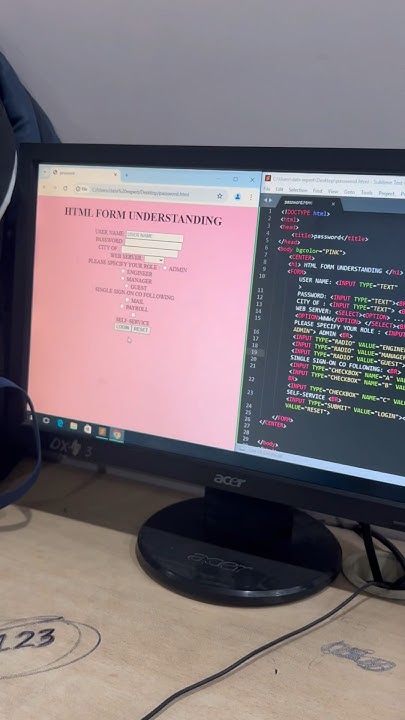 Form filing A to z step by step HTML css computer classes - YouTube