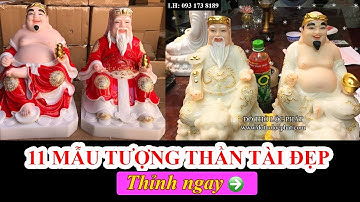 11 Mẫu tượng THẦN TÀI ÔNG ĐỊA bằng ĐÁ dát VÀNG 998 đẹp nhất tại kho | Ship Toàn Quốc