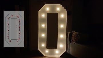 EUFONY 4FT Light Up Marquee Number 0 Assembly Tutorial, Mosaic Number 0️⃣ for Party Decorations