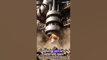 "Worm Drill Machine 🪱 | Futuristic Rock Boring Beast" #aishorts #automobile #news #mining