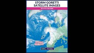 Storm Goretti satellite images