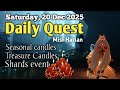 Sky Daily Quest today Hidden Forest 20 dec 2025 Sky 