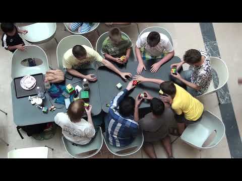 Group Cubing (8 cubes switching by algorithms)