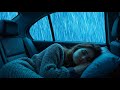 Gentle Rain on Windshield During Cozy Midnight Hours for Deep Sleep