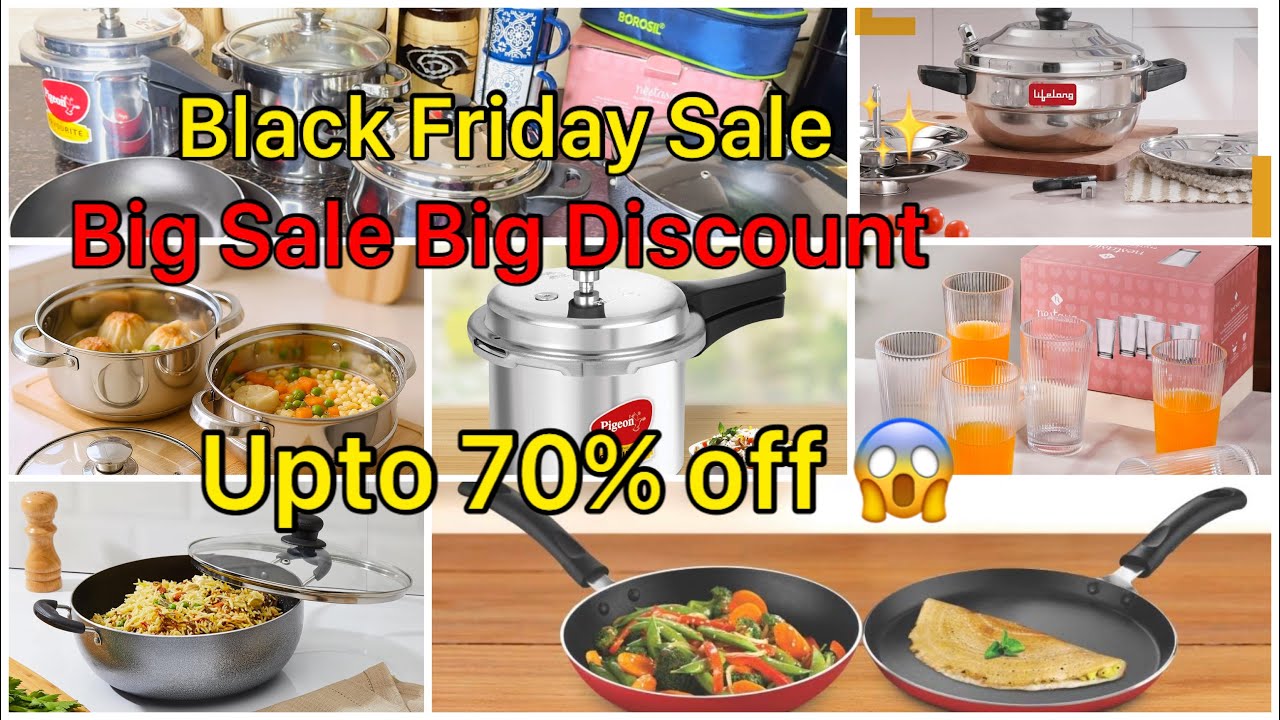 Amazon Black Friday Sale || Stainless Steel products || upto 70% off jaldi kro 🤗