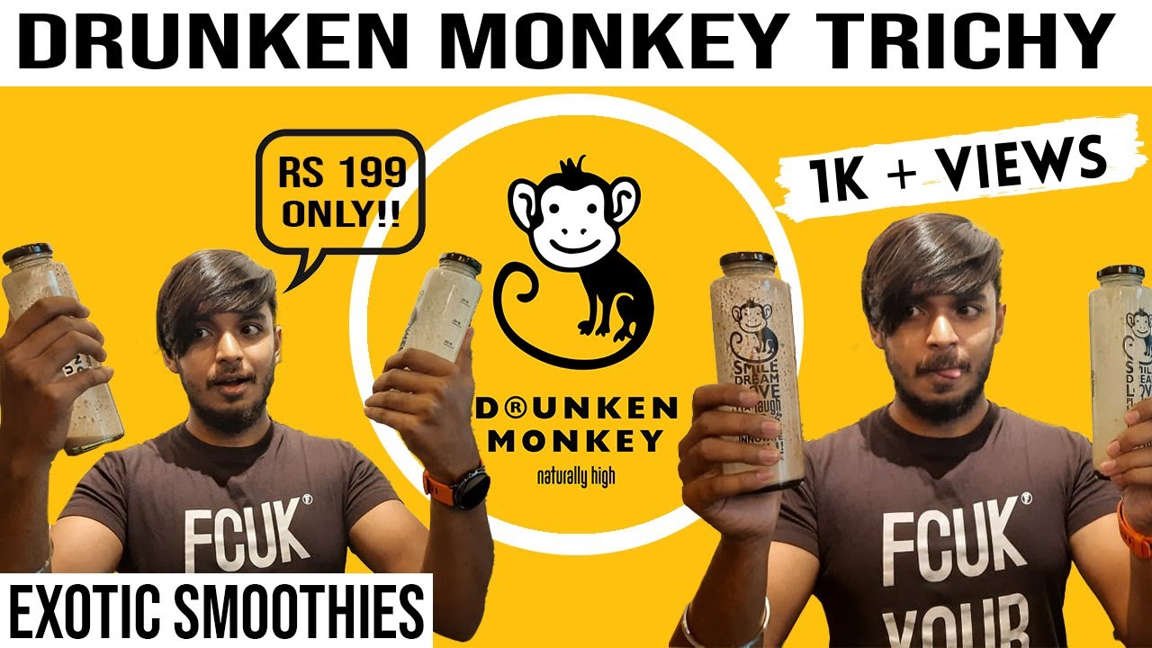 Exotic Smoothies at DRUNKEN MONKEY TRICHY Healthy Bowls Vera level