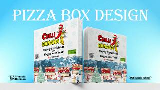 How to make pizza box design in adobe illustrator Tutorial
