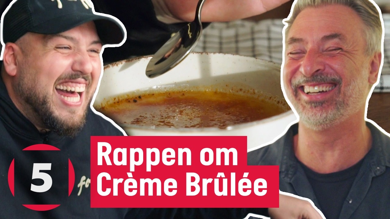 Anis Don Demina och Tareq Taylor rappar om crème brûlée | Här är ditt kylskåp | Kanal 5 Sverige