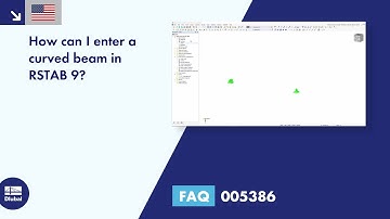 FAQ 005386 | How can I enter a curved beam in RSTAB 9?