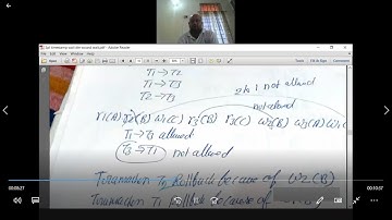 LECTURE15 Thomas write rule for timestamp in transaction(TRANSACTION)